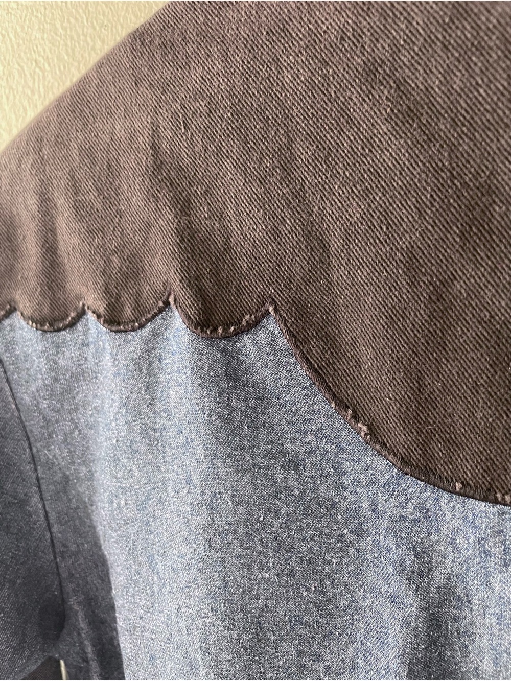 Sheplers | Vintage 80s Denim Western Blazer Jacket - Picture 6 of 9
